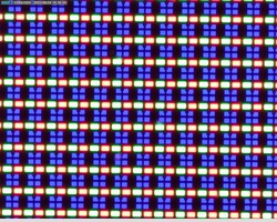 清晰的 OLED 子像素