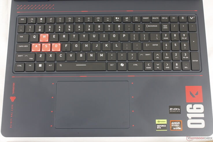 RGB 灯光仅限于三个区域，而非按键独立的 RGB 灯光