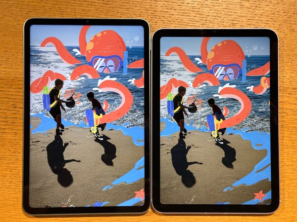 红米 K Pad 旁边的 iPad mini 7。(图片来源：小米）