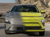 新款现代 Kona EV 在 2024 年迎来了全新的外观和大量的技术升级。(图片来源:现代汽车)