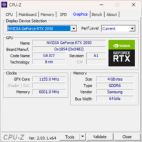 CPU-Z。Nvidia图形