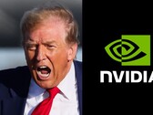 唐纳德-特朗普总统与 Nvidia（图片来源：Brendan McDermid、路透社和 Nvidia；经编辑）