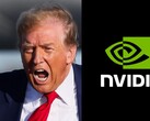 唐纳德-特朗普总统与 Nvidia（图片来源：Brendan McDermid、路透社和 Nvidia；经编辑）