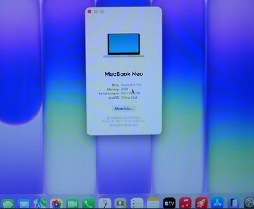 MacBook Neo 上的
