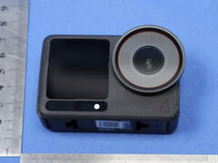 与现有的 Action 5 Pro 相比，Osmo Action 6 的外观显得更为简洁。(图片来源：FCC）