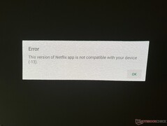 Netflix是不兼容的。