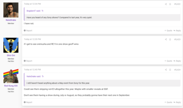 NateTheHate PlayStation 活动更新（图片来源：截图，ResetEra 论坛）