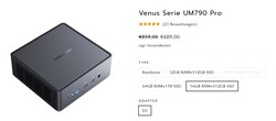 Minisforum Venus 系列 UM790 Pro，配置（来源：Minisforum）