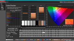 校准前的ColorChecker