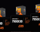 AMD声称，Ryzen 9 7950X3D将在游戏中舒适地击败Core i9-13900K。(来源：AMD)