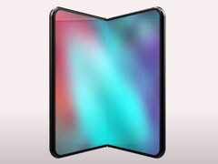 传闻中的 iPhone Fold 的非官方效果图。(图片来源：Concept Creator via YouTube）