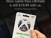 GameStop 在社交媒体上发布的营销其 "更便宜 "的 Xbox Game Pass 产品的帖子截屏（图片来源：GameStop）