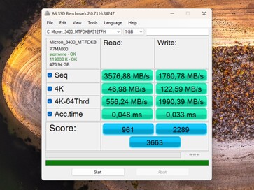 驱动程序更新后我的 512GB SSD 的性能。