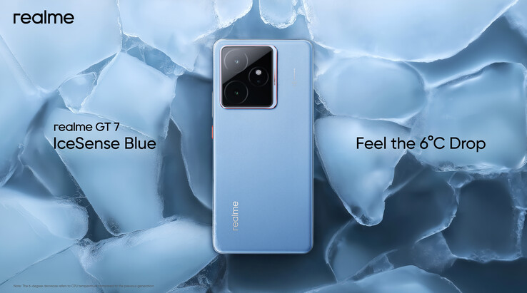 Realme GT 7 冰感蓝配色（图片来源：X）