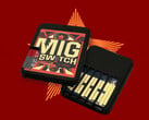 米格斯维奇闪存卡使用 MicroSD 卡存储 ROM。(图片来源：Mig-Switch）