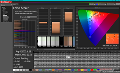 校准前的ColorChecker