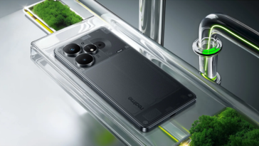 Realme Neo7 Turbo 采用透明黑配色。