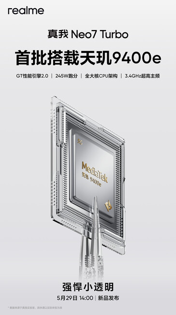 ......和芯片组。（来源：Realme via Weibo）