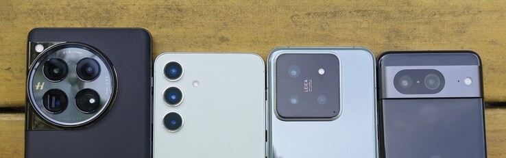 后置摄像头设置对比：OnePlus 12 vs. 三星Galaxy S24 vs. 小米 14 vs. 谷歌 Pixel 8