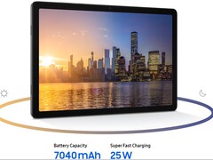 三星Galaxy Tab A11+ 5G 配备 7040 毫安时电池(图片来源:三星)