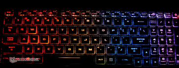 There are four zones for RGB lighting.