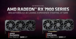 AMD Radeon RX 7900 XTX和AMD Radeon RX 7900 XT - MSRPs