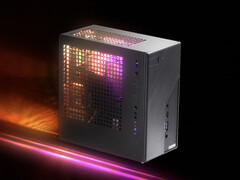 DeskMini X600 采用 B860 主板，可选配内部 RGB 灯带，如图所示。(图片来源：华擎）