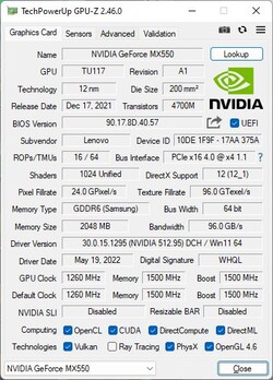 GPU-ZGeForce MX550