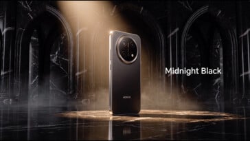 午夜黑配色的荣耀X9e Pro。