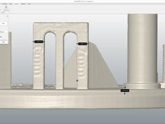 在 QuickSurface 中测量扫描工作台的 6 毫米和 7 毫米刻面