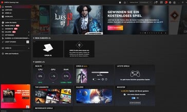 就连 Omen Gaming Hub 的主屏幕也不堪重负
