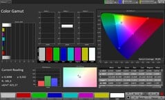 色域(配置文件:Original Pro,目标色彩空间:sRGB)