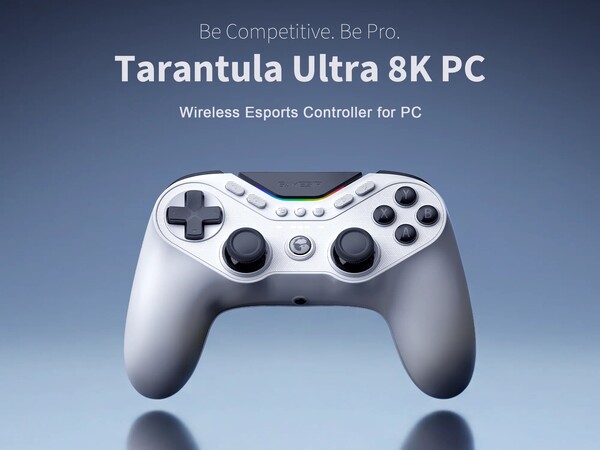GameSir Tarantula Ultra 8K PC 通过 USB-C 和 2.4GHz 无线网络连接。