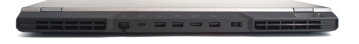 Rj45 LAN端口；USB-C 3.1与DisplayPort 1.4和PD；2个USB Type-A端口（3.2 Gen 1）；HDMI；USB Type-A端口（3.2 Gen 1/always-on）；专有电源端口