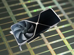 RTX 4090 Founders Edition 于 2022 年 10 月推出，配备 24GB GDDR6X 内存。(图片来源：Notebookcheck，Unsplash，已编辑）