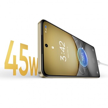 C75 配备 6,000 mAh 电池，可进行 45 W 有线充电（图片来源：Realme）