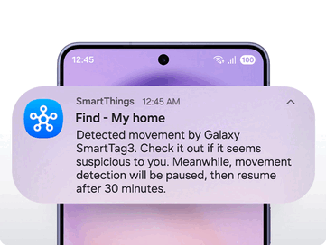Samsung SmartTag 3 的地点通知。