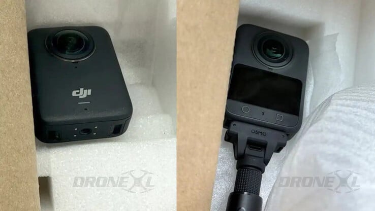 大疆 Osmo 360 零售机已被曝光。(图片来源：via DroneXL）