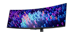 Predator X49 V 与同类产品一样采用 1800R 弧度。(图片来源：Acer via DisplaySpecifications）