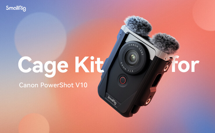SmallRig佳能PowerShot V10机笼套件在袖珍相机上看起来很自在。(图片来源：SmallRig)