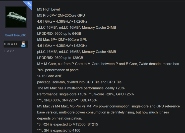 Apple M5 Pro 和 M5 Max 规格