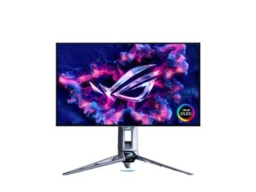 ROG Swift OLED PG27AQWP-W 显示器。(图片来源：华硕）