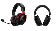 HyperX Cloud III S 无线游戏耳机有红色和黑色两种颜色可供选择。(图片来源:HyperX)