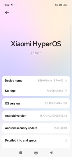 软件 小米Redmi Note 15 Pro 5G