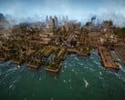 一张展示 Kaiserpunk 中一座城市的图片;该游戏目前在 Steam 上享受 5 折优惠。