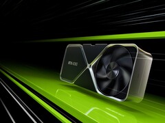 参考 RTX 4090 GPU 的艺术渲染图。(图片来源：Nvidia）