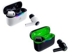专为 PlayStation 和 Xbox 设计的 Razer Hammerhead V3 X Hyperspeed 耳机，其设计与各自对应的游戏主机相匹配。
