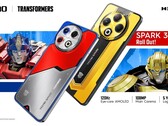 Tecno Spark 30 Pro 拥有擎天柱版本，而 Spark 30 Pro 则拥有大黄蜂版本。(图片来源：Tecno，美通社）