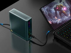 连接到 OneXPlayer G1 的 OneXGPU Lite。(图片来源：One-Netbook）