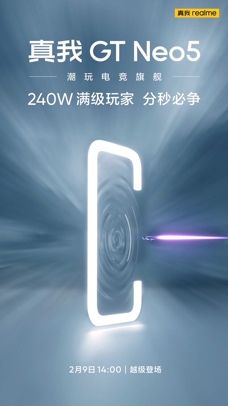 Realme最近发布的GT Neo 5预告...